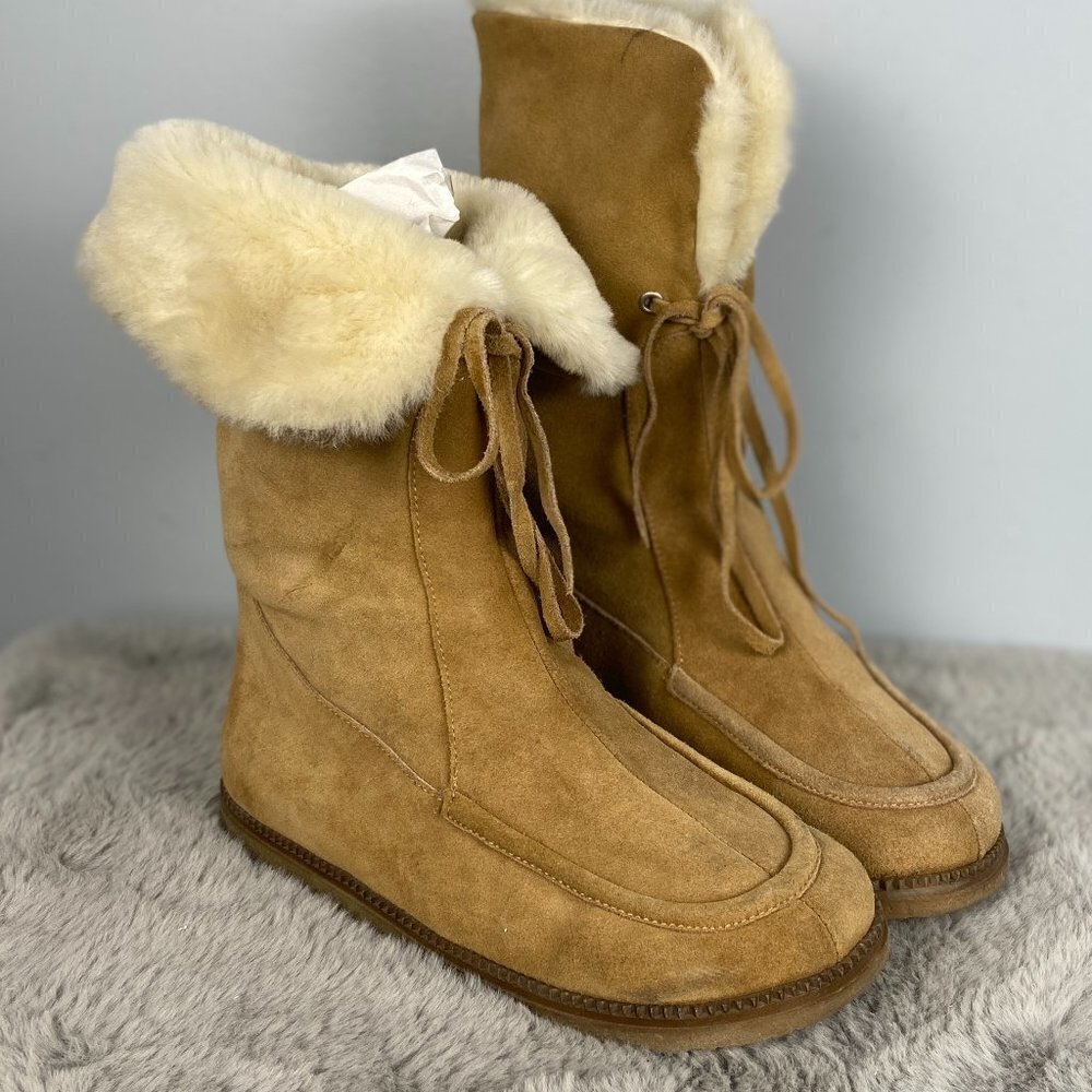 KORS Michael Kors Tan Winter Boots
